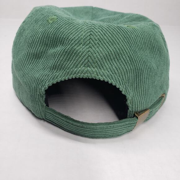 Fernway 5 Panel Snapback Cap Mens One Size Green Corduroy Hat Embroidered Casual - Picture 10 of 11